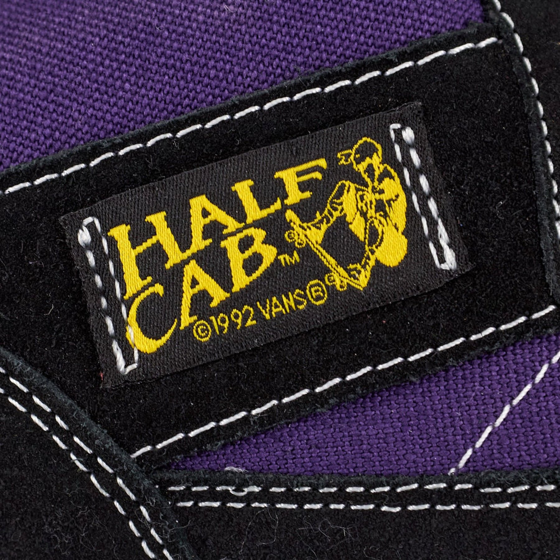 Vans Black Purple Half Cab Trainers US 9
