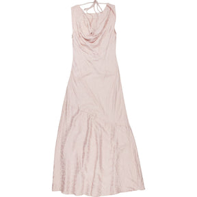 Omnes Pink Drape Back Maxi Dress