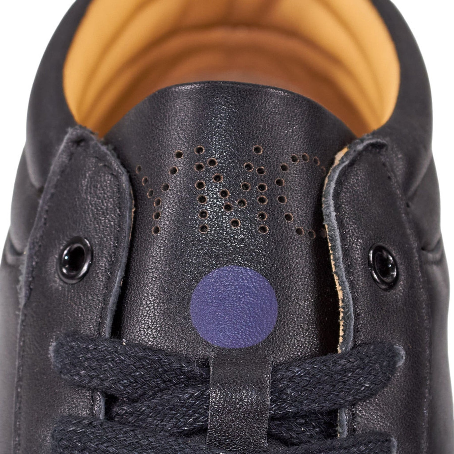YMC Black Leather Trainers