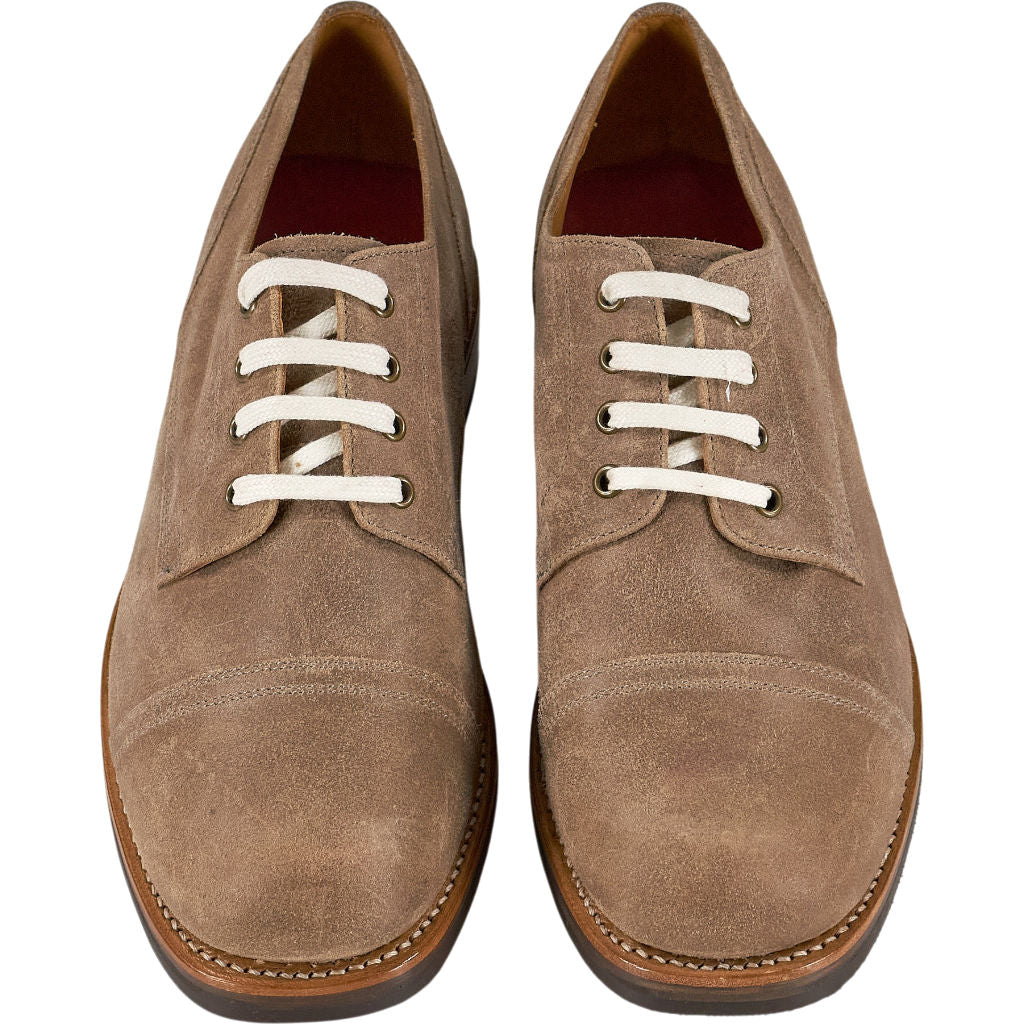 Grenson Brown Suede Derby Shoes