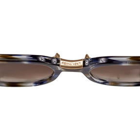 Linda Farrow Blue Tortoishell Ramon Sunglasses