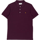 Farah Bordeaux Blanes Polo 100% Cotton