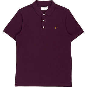 Farah Bordeaux Blanes Polo 100% Cotton