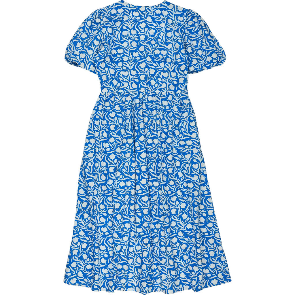 Pink City Prints Blue Rosie Dress Cotton