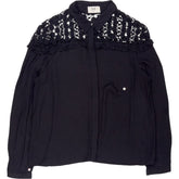 Hush Black Lace Detail Blouse