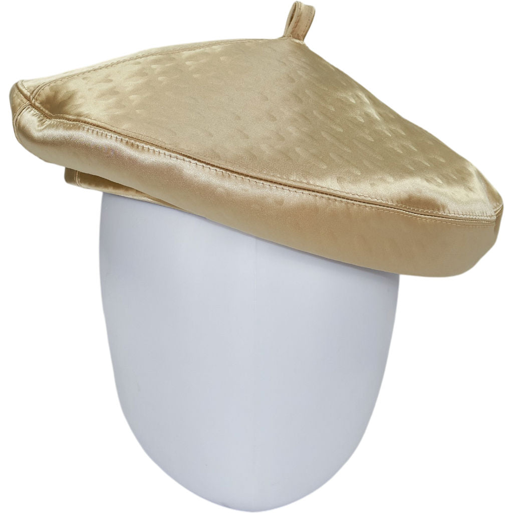 Stephen Jones Miss Jones Gold Textured Beret