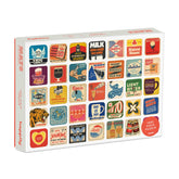 'Vintage Beer Mats' Premium Jigsaw 1000 Piece Puzzle