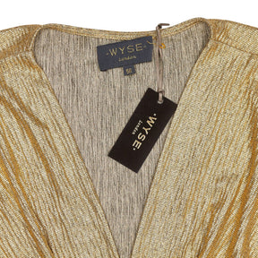 WYSE  Gold Caley Dress