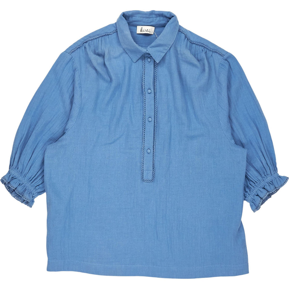 Kirei Blue Cotton Blouse