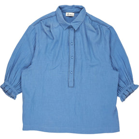 Kirei Blue Cotton Blouse