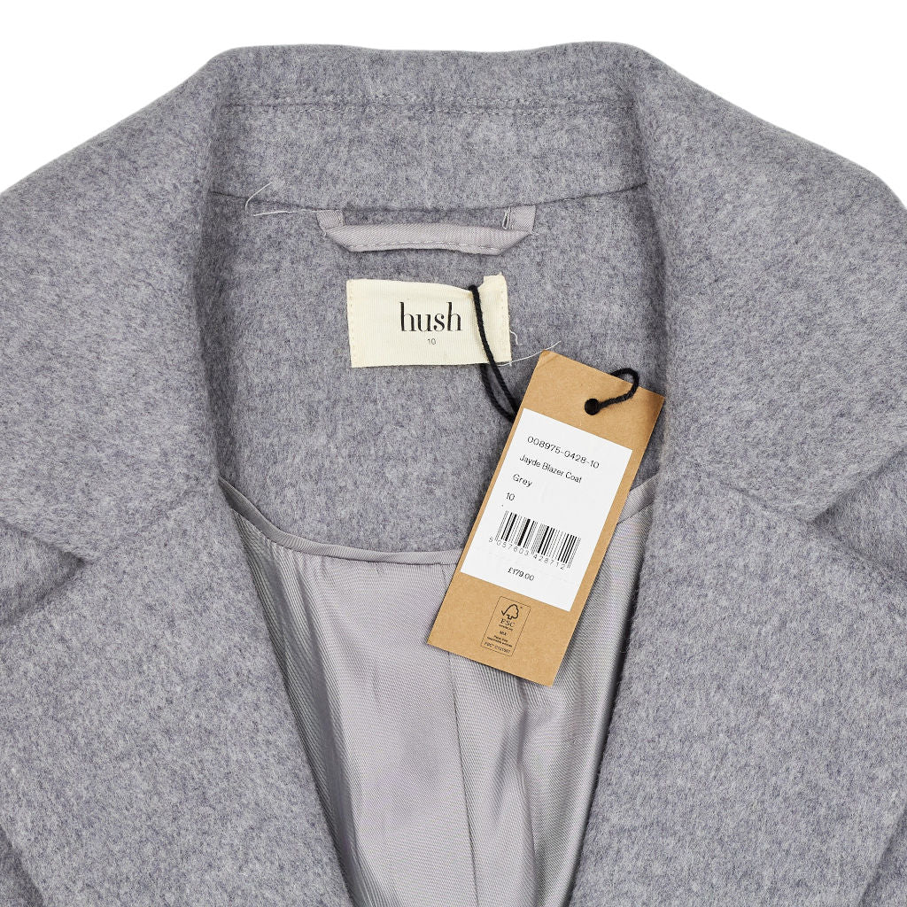 Hush Grey Jayde Blazer Coat
