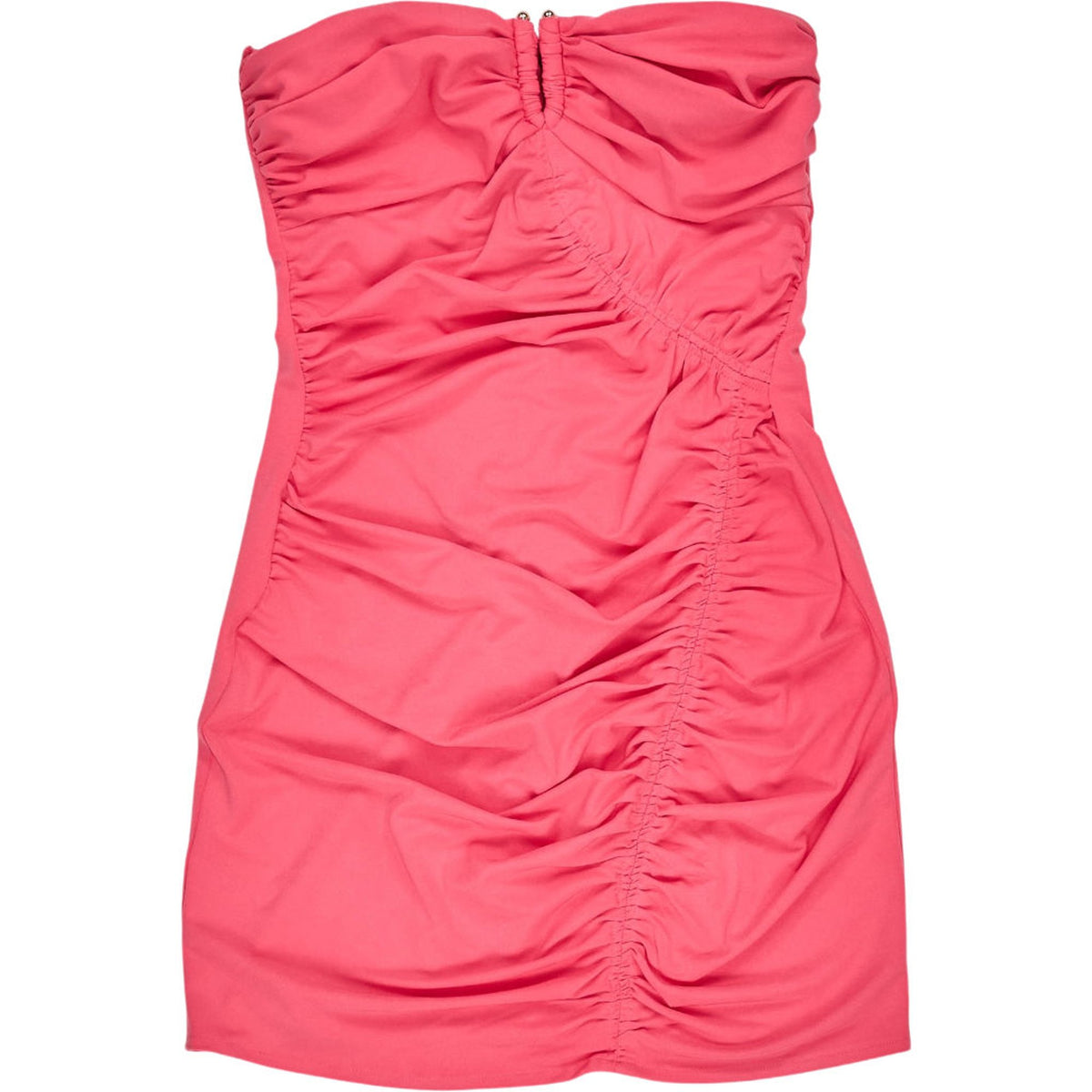 Self-Portrait Pink Jersey Ruched Mini Dress