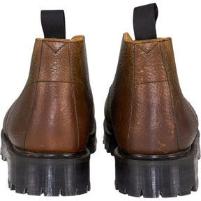 YMC Brown Leather Lace-Up Boots