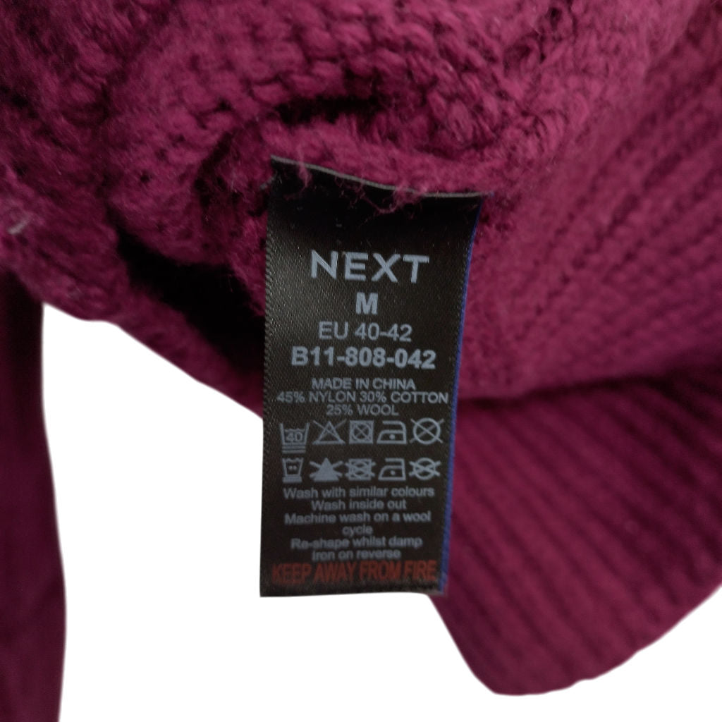 Next Purple V-Neck Knit Jumper