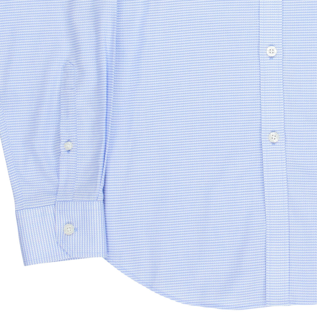 Moss Blue Striped Shirt 15.5