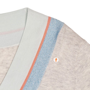 Hush Grey Deep V-Neck Jumper