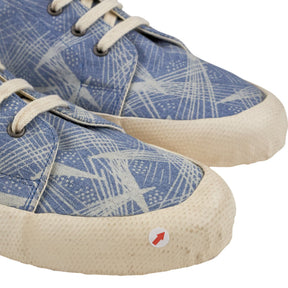 YMC Blue Patterned Trainers