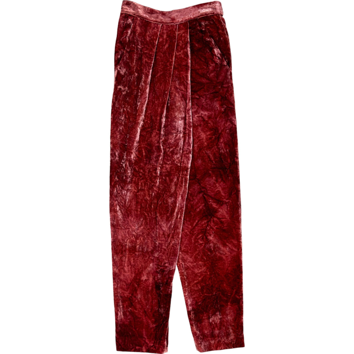 Masscob Red Velvet Trousers