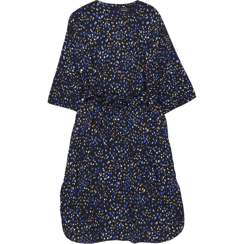 & Other Stories Black Blue Patterned Dress