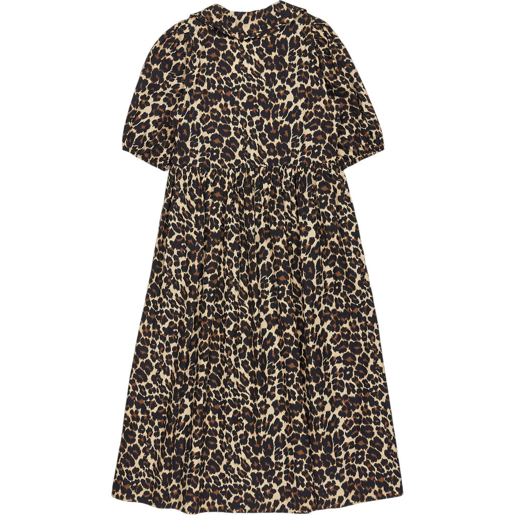 Baukjen Brown Leopard Imogen Midi Dress