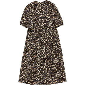 Baukjen Brown Leopard Imogen Midi Dress