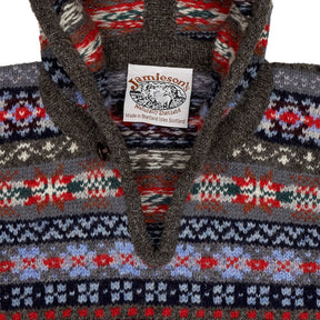 Jamieson's Multi Fair Isle Hooded Jumper