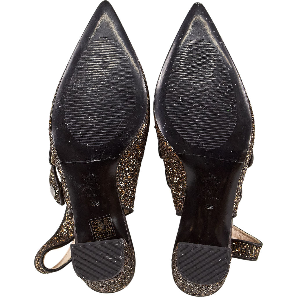 WYSE Glitter Strappy Heels