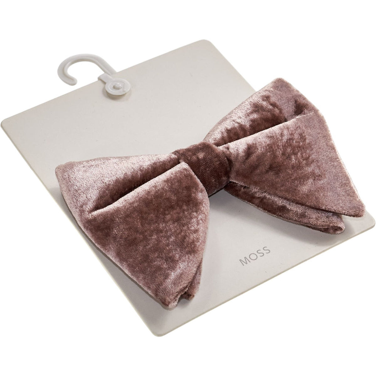Moss Plum Velvet Floppy Bow Tie