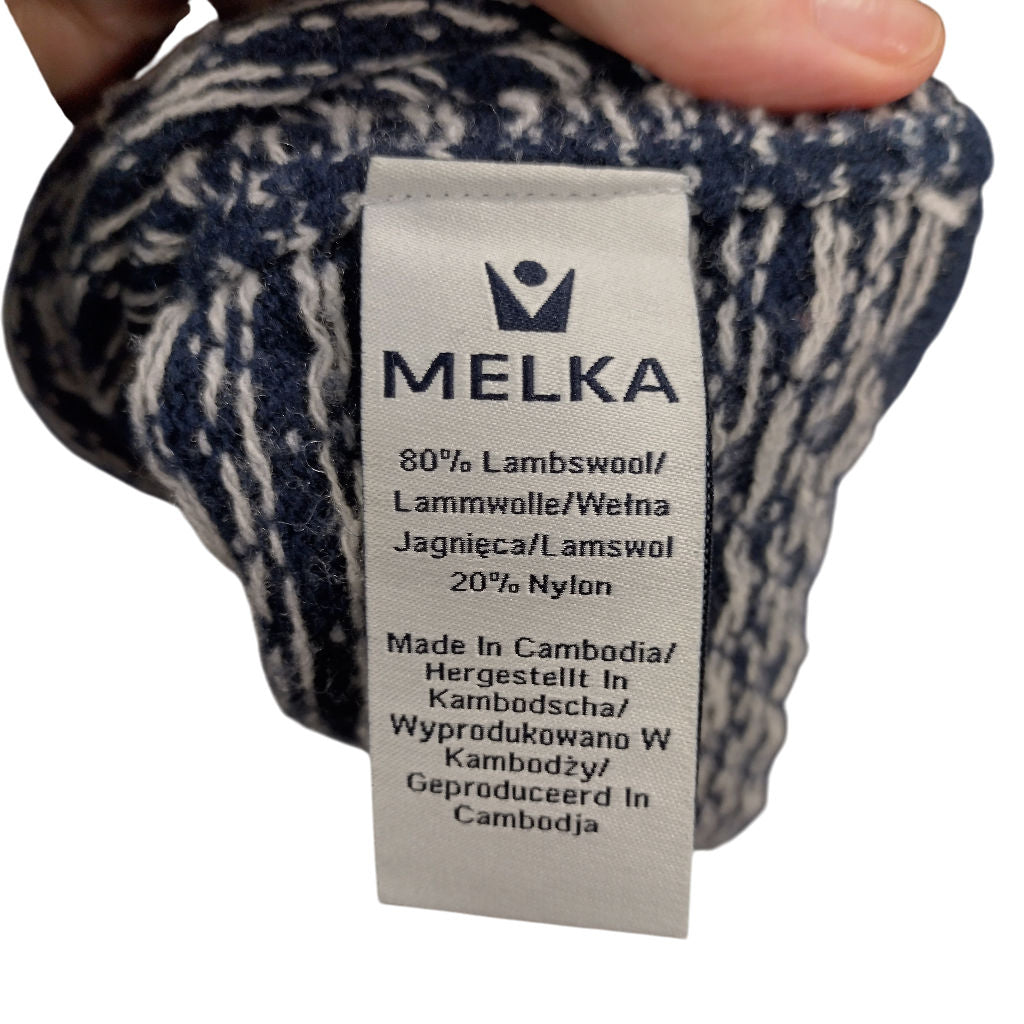 Melka Cream Multicolour Lambswool Sweater