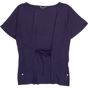 Baukjen Navy Short Sleeve Top