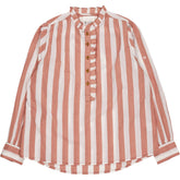 Bonte Dusty Rose White Striped Anais Blouse