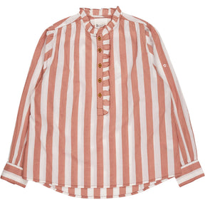 Bonte Dusty Rose White Striped Anais Blouse