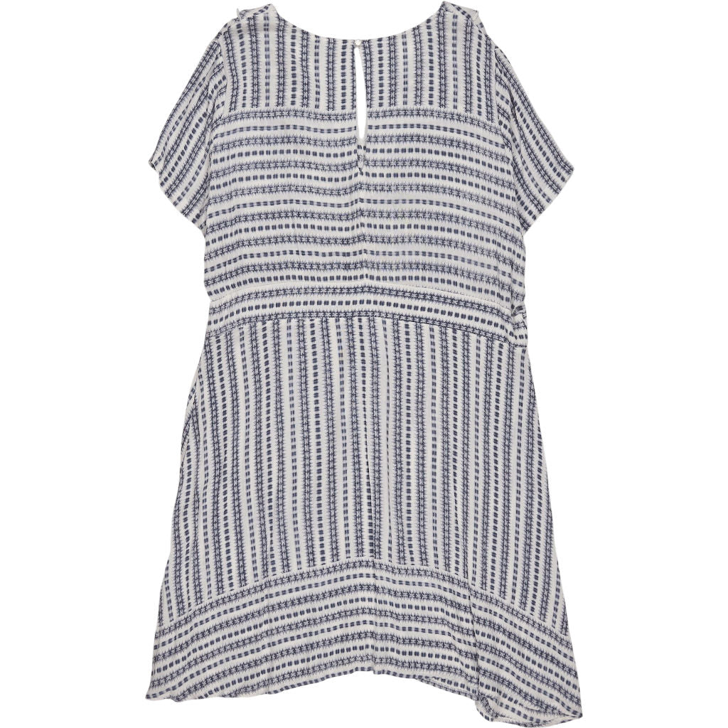 Juna Rose Blue White Striped Knee Tea Dress