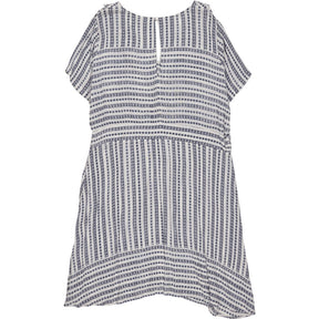 Juna Rose Blue White Striped Knee Tea Dress