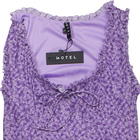 Motel Purple Geya Daisy Floral Dress