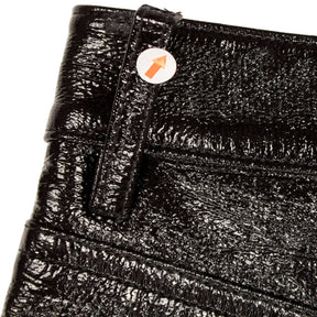 Courrèges Black Vinyl Heritage Shorts