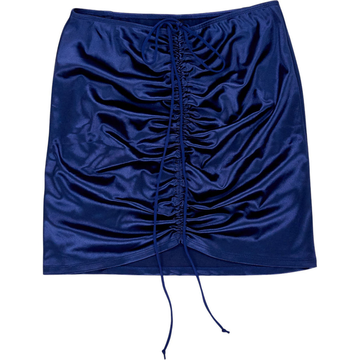 Motel Blue Satin Holie Skirt