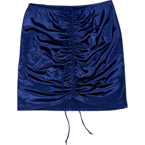 Motel Blue Satin Holie Skirt