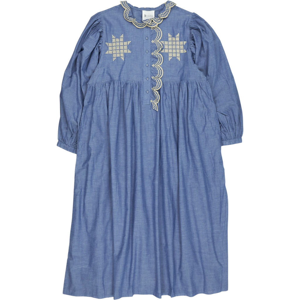 Bonté Chambray Blue Quinn Dress