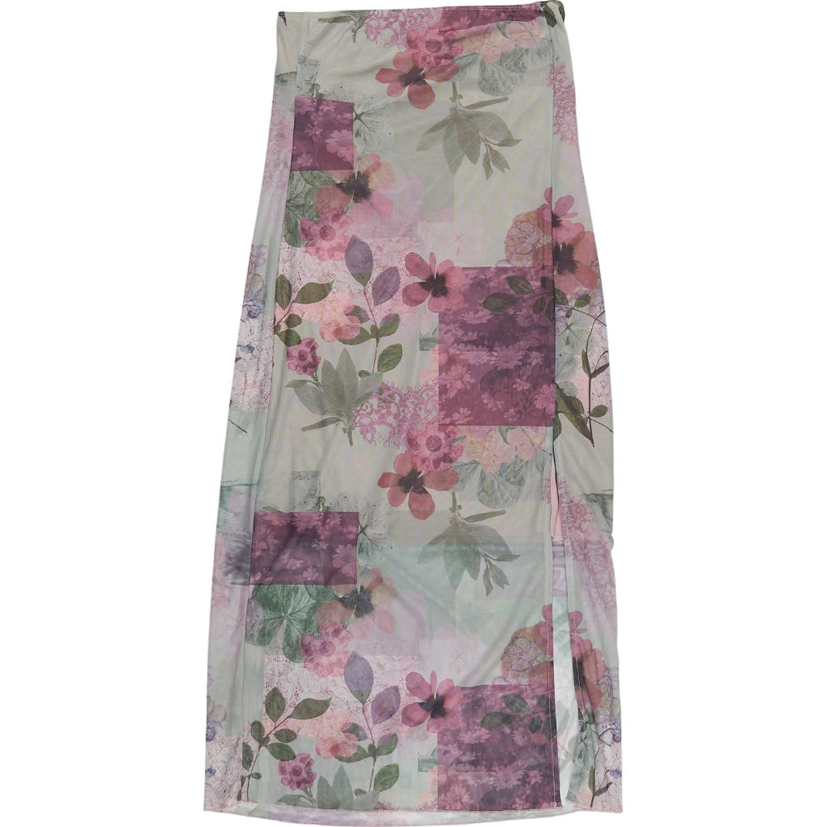Motel Floral Mesh Midi Skirt
