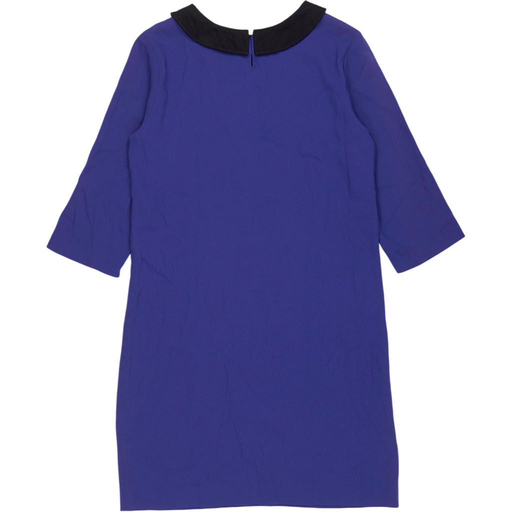Agnès B Blue Dress with Black Collar