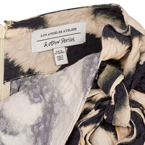 & Other Stories Animal Print Wrap Skirt