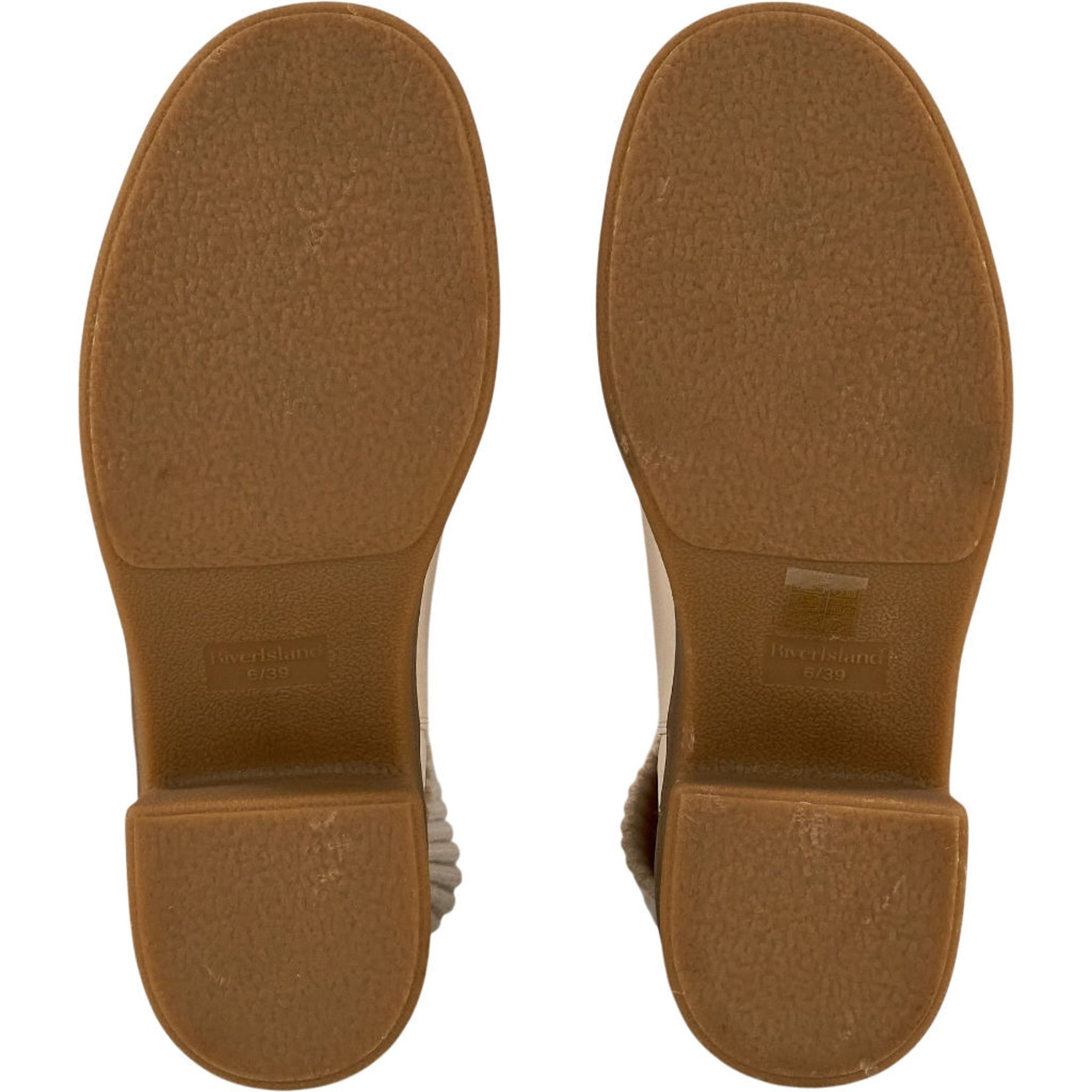 River Island Cream Sock Boots