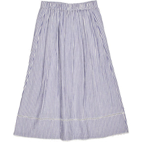 WYSE Blue Ivory Stripe Marlow Skirt