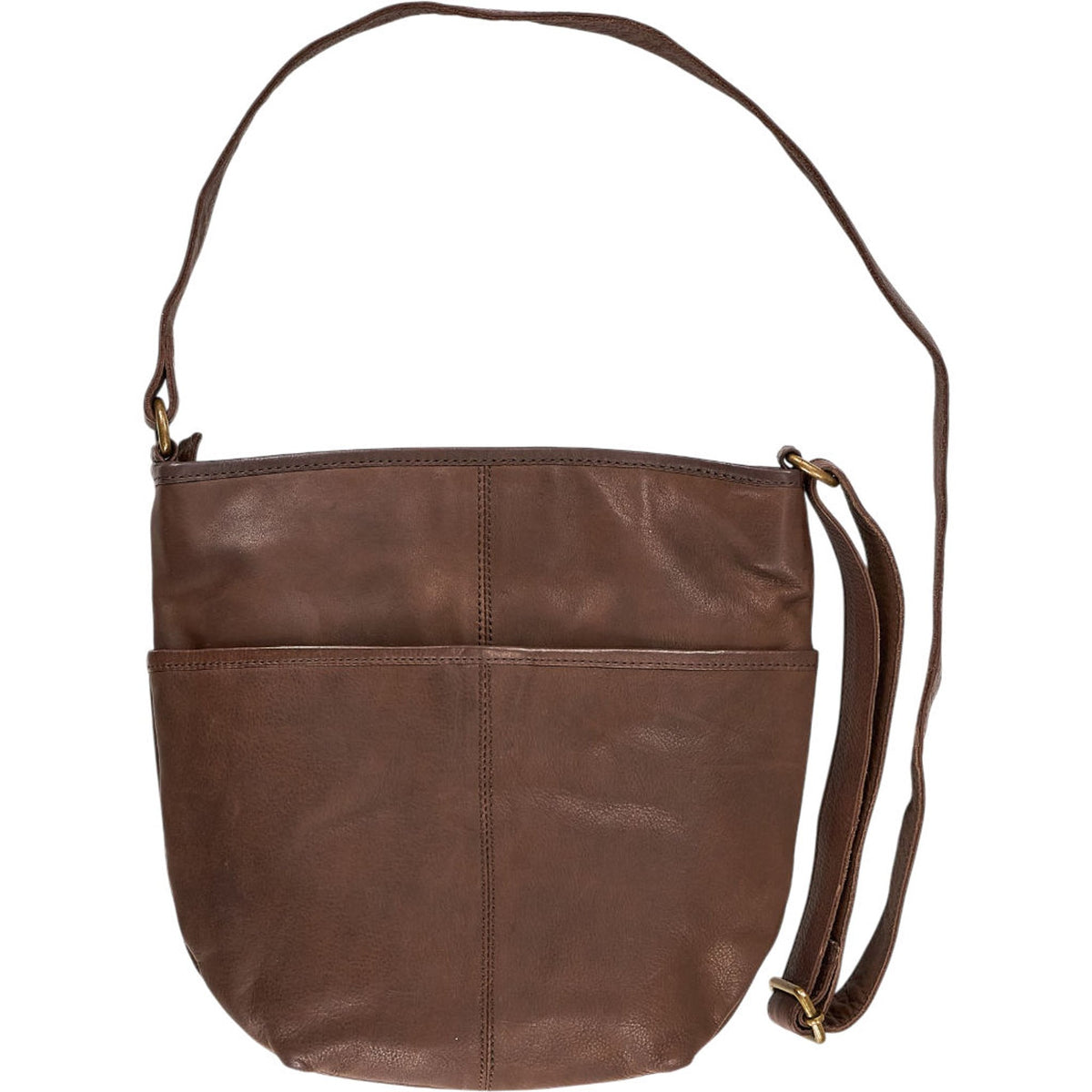 FatFace Brown Leather Shoulder Bag