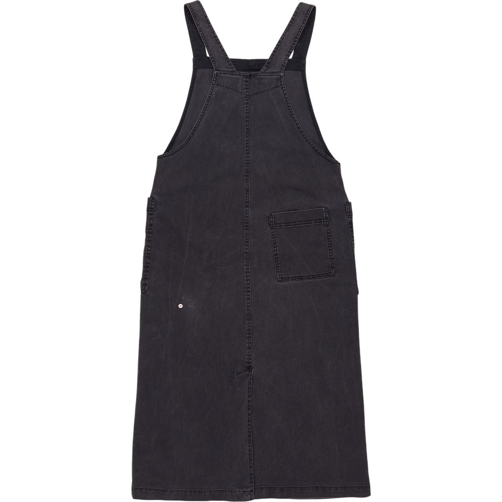 Toast Black Cotton Pinafore Dress