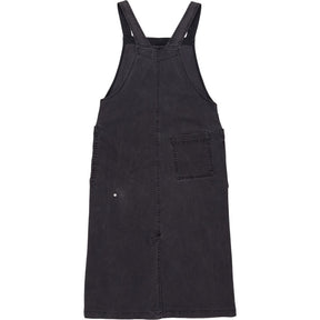 Toast Black Cotton Pinafore Dress