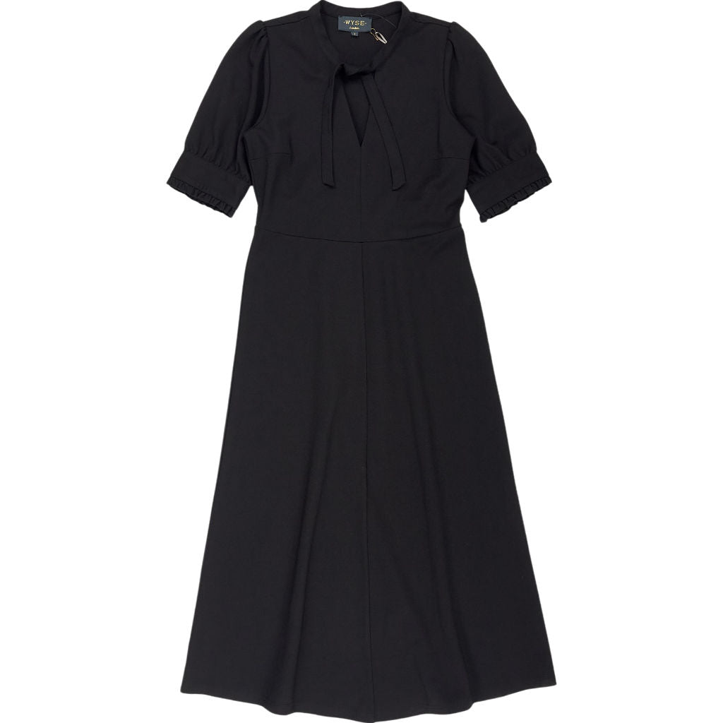 Wyse Black Pauline Ponte Dress