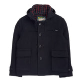 Gloverall Black Wool Duffle Coat