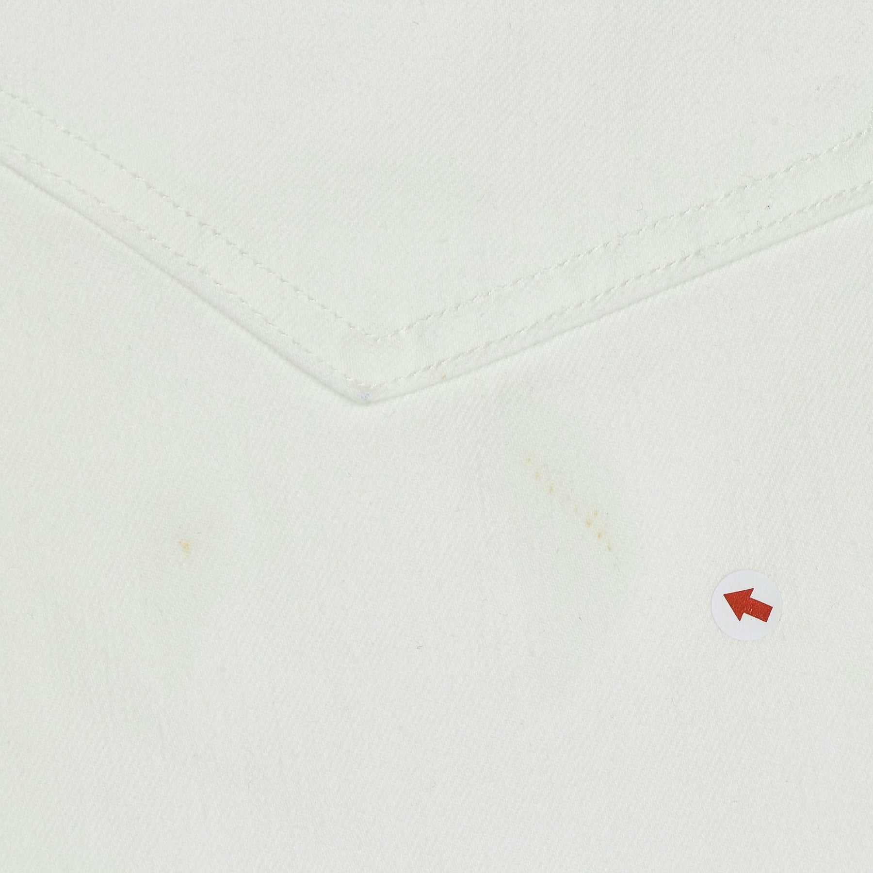 Lands' End White Denim Jeans